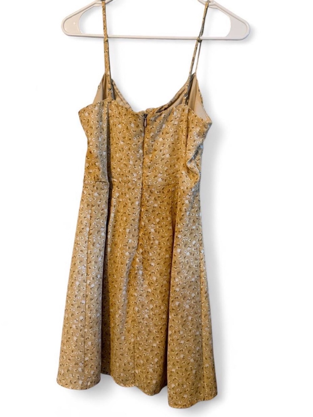 Sadie & Sage Mustard Floral Midi Dress - Picture 3 of 5